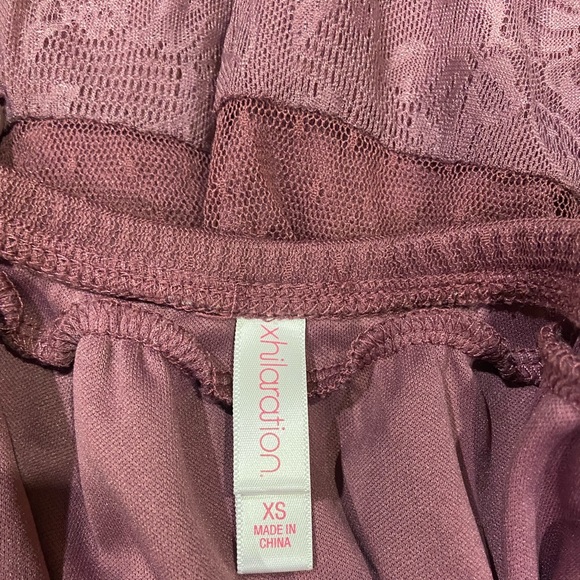 Xhiloration Burgundy A line spaghetti strapped dress - Picture 3 of 5